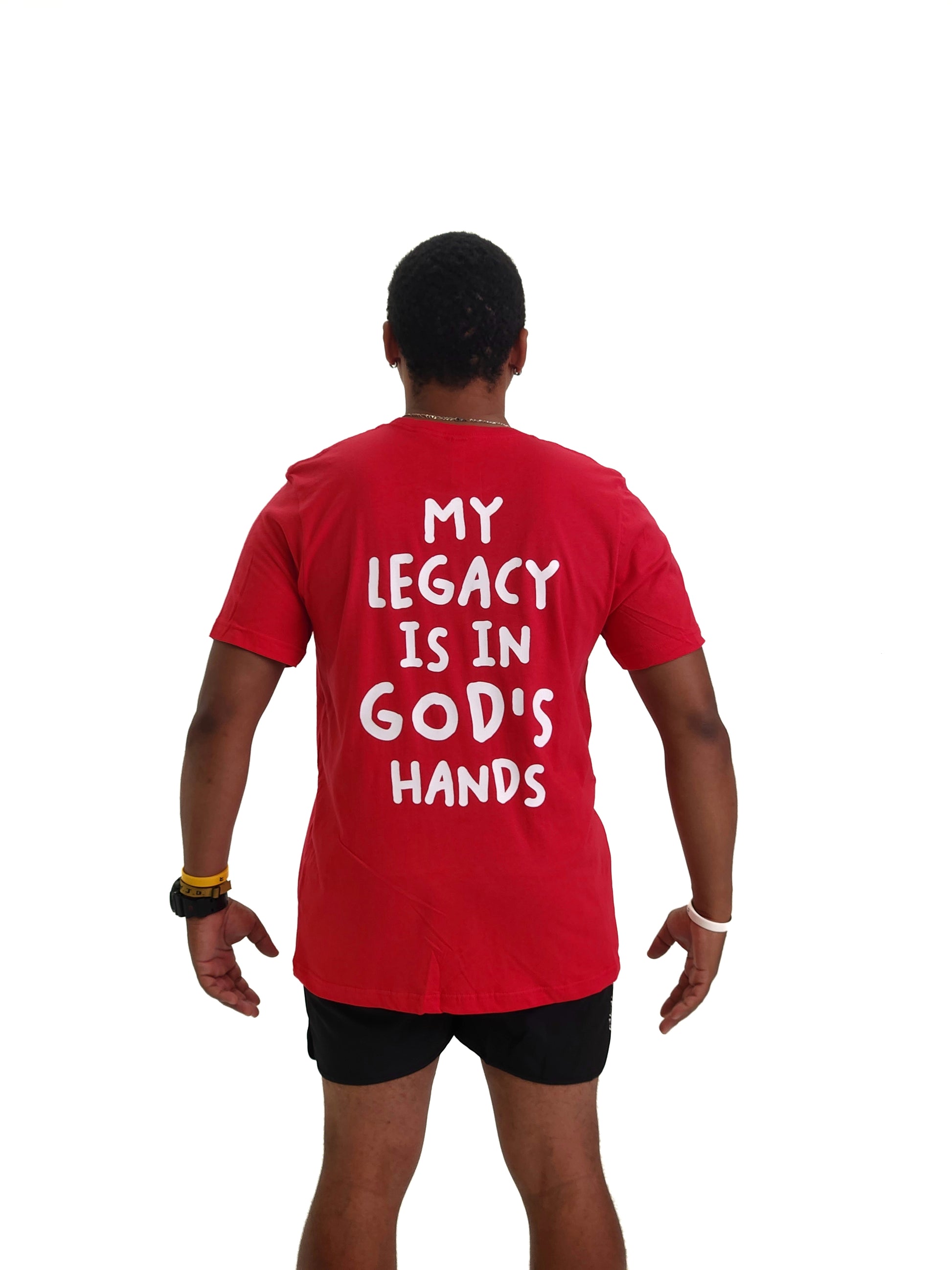 In God's Hands Tee - Red