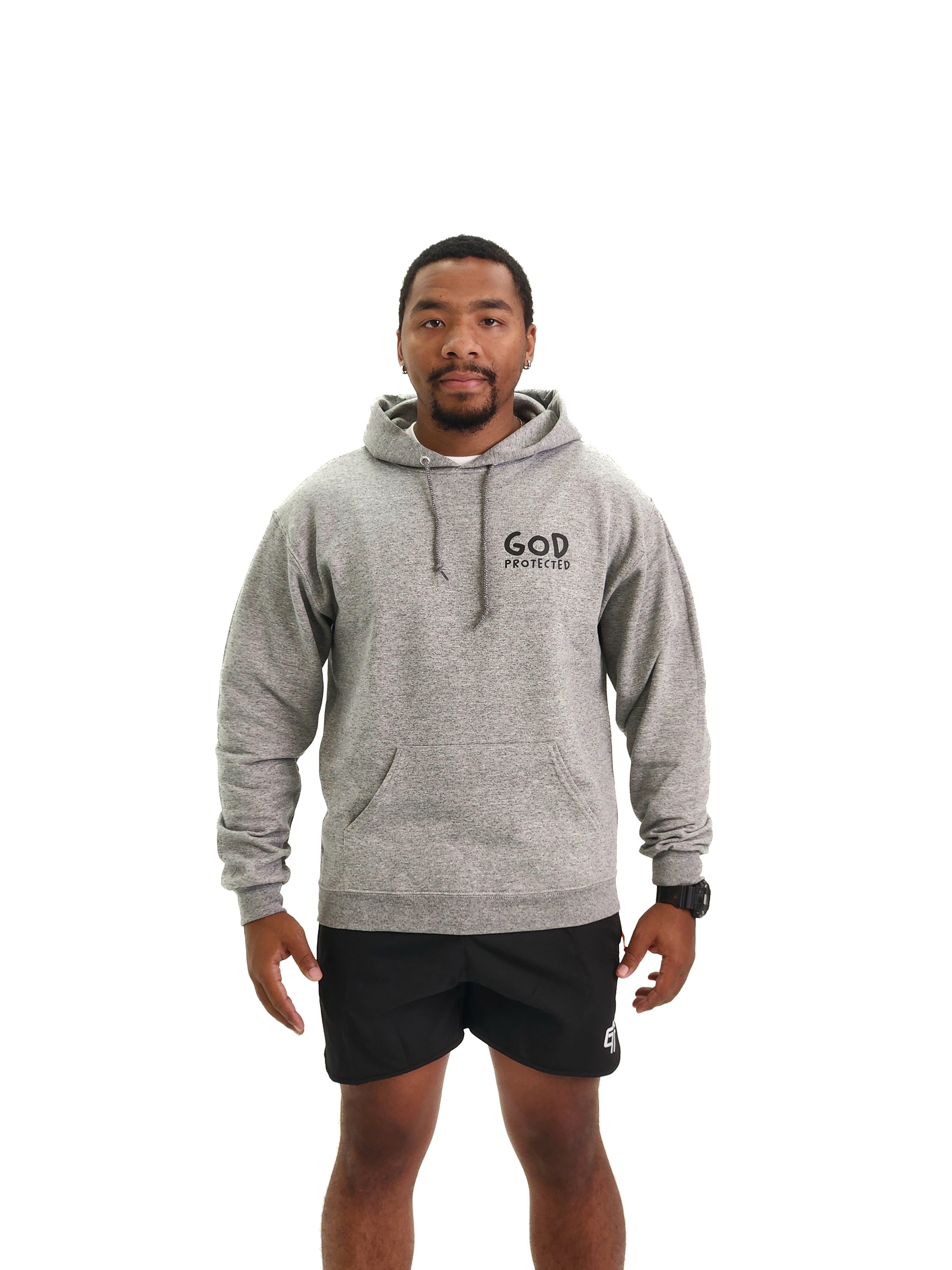 In God's Hands Hoodie - Grey