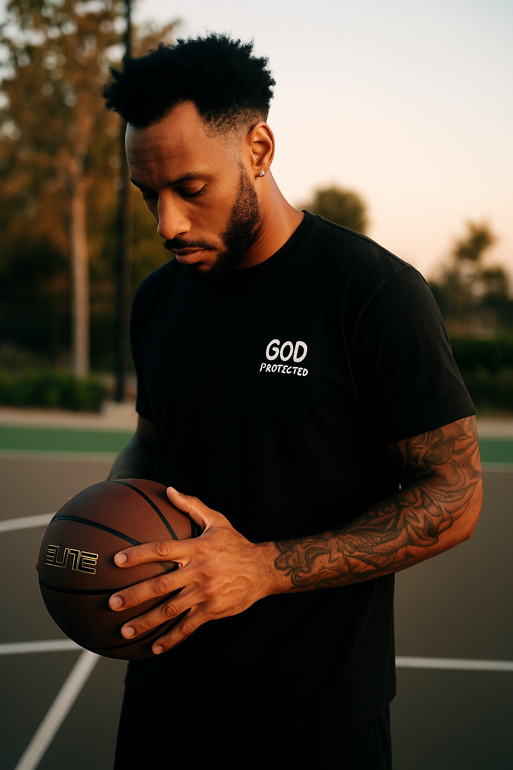 In God's Hands Tee - Black