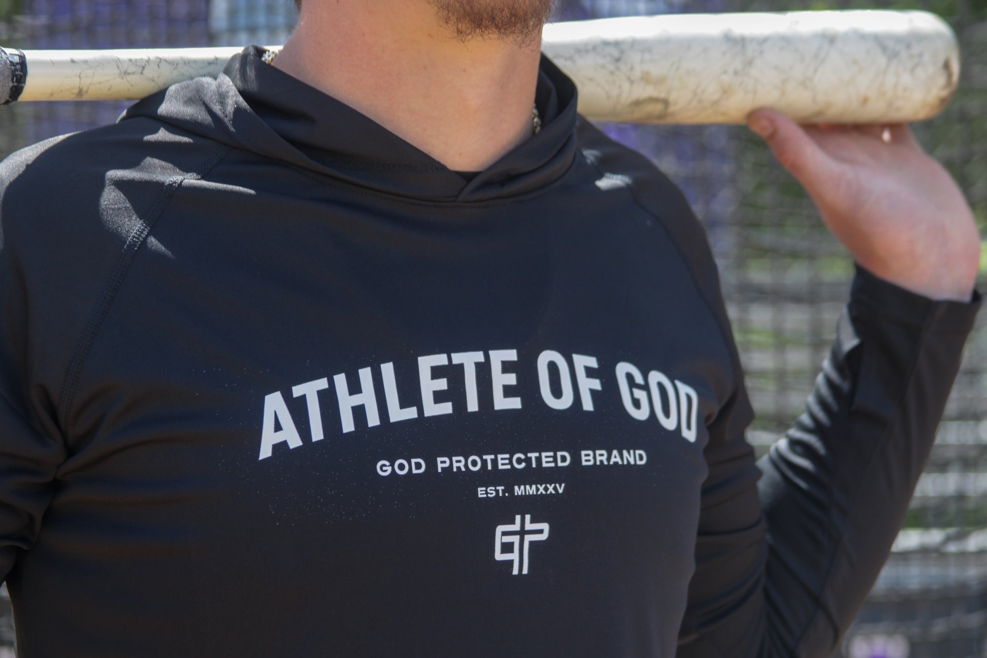 ATHLETE OF GOD™ Performance Hooded Long Sleeve