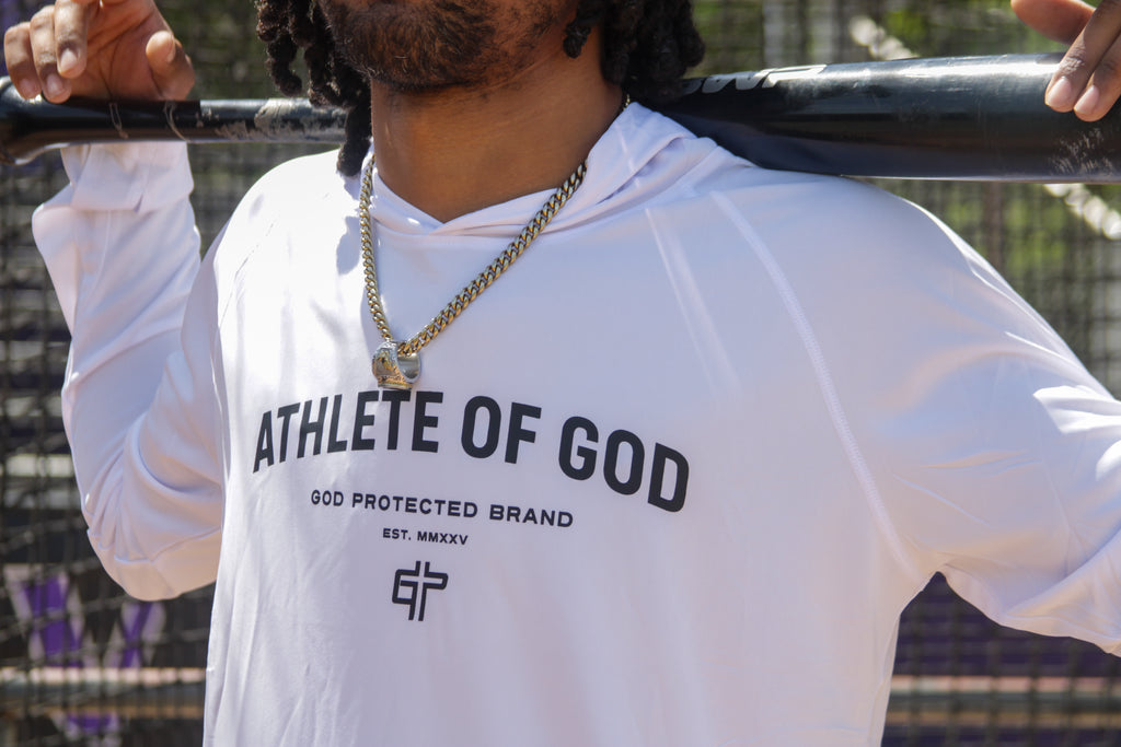 ATHLETE OF GOD™ Performance Hooded Long Sleeve