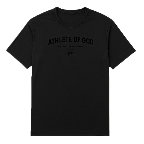 Athlete of God Performance Tee -BLK/BLK