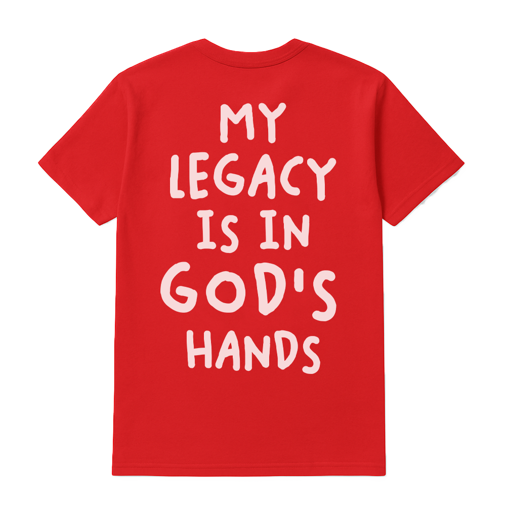 In God's Hands Tee - Red